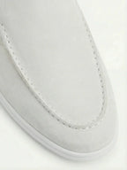 White Suède Yacht Mule