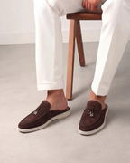 Brown Suède Mediterranean Mule