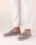 Light Grey Suède Mediterranean Mule