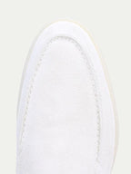 Classic Suède Loafer Pearl White