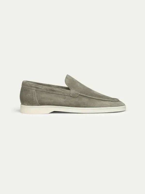 Classic Suède Loafer Olive Green